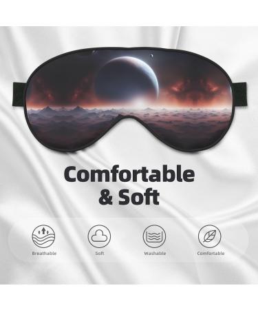 Buy SSIMOO Space Planet Sleep Mask - Adjustable Breathable & Fashionable Eye Mask for Comfort | International Shipping Available - Buy Online on SooperMarket.com
