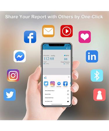 Bluetooth Upper Arm BP Monitor with Pulse Rate Monitoring - iOS & Android Compatible | Wellue Blood Pressure Monitor for Home Use - Buy Online on SooperMarket.com