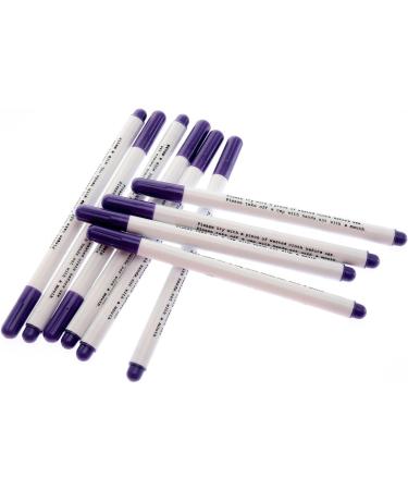 12 PACK Purple Disappearing Ink Fabric Marking Pen - Water Erasable, Auto-Vanishing, Temporary Marker for Cloth - Buy Online on SooperMarket.com