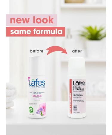 Lafe's Natural Deodorant 3oz Roll-On | Aluminum-Free & Paraben-Free | 24-Hour Protection | Rose & Coriander Scent | For Men & Women - Buy Online on SooperMarket.com