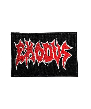 Music E American Thrash Metal Band Music Logo Patch Embroidered Sew Iron On Patches Badge Bags Hat Jeans Shoes T-Shirt Applique