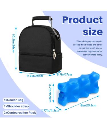 Buy AIFUSI Double-Like Breast Milk Cooling Bag - Waterproof Freshness Backpack for Baby Bottles (Black) - Ideal for International Shipping - Buy Online on SooperMarket.com