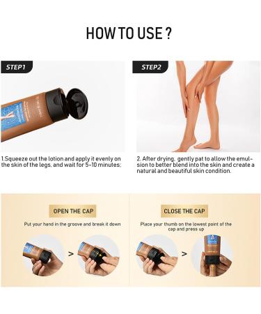 118ml Airbrush Legs Lotion Leg Makeup for Wedding Parties - Cover Leg Blemishes and Uneven Skin Tone (3#) - Buy Online on SooperMarket.com