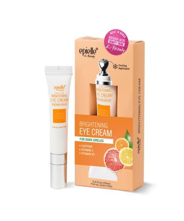 Epielle Brightening Eye Cream - Anti-Aging Serum for Dark Circles and Wrinkles with Cooling applicator for mothers day gifts