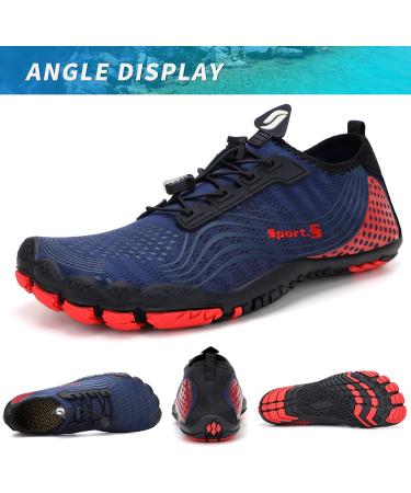 ZHR Marina Red Water Shoes for Men & Women - Aqua Barefoot Beach & Swimming Shoes (EU Size 44) - Buy Online on SooperMarket.com
