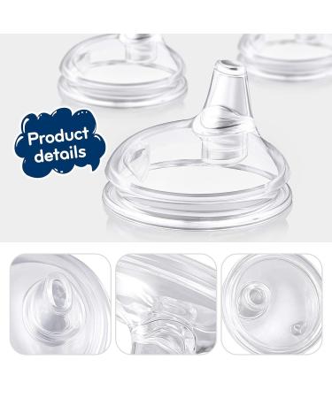 Variable Flow Silicone Baby Bottle Nipples - Set of 4 | Wide-Neck Design, Fits 7cm Diameter Bottles | Ideal for Babies Over 6 Months | Duckbill Cross Shape - Buy Online on SooperMarket.com