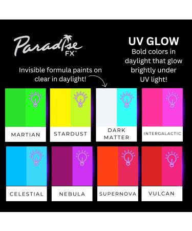 Mehron Paradise AQ Face & Body Color (40g) - Black Light Reactive Makeup for Face Body & Hair - Vulcan - Buy Online on SooperMarket.com