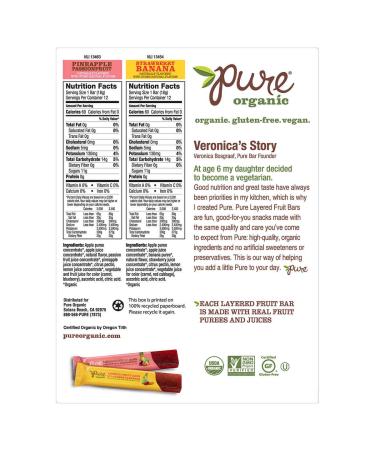 Organic Layered Fruit Bars - Pineapple Passionfruit & Banana | 24 Count - Buy Online on SooperMarket.com