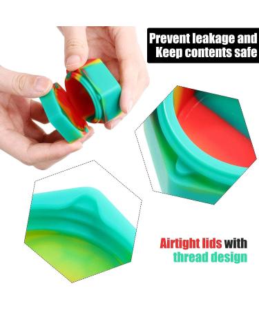3 Pieces 26ml Hexagon Silicone Container Wax Carving Container Silicone Honeybee Container with Carving Tool for Essential Oil  Lip Balm  Spices (Assorted Color) - Buy Online on SooperMarket.com