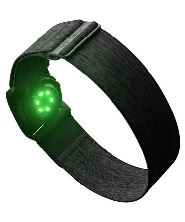 Polar Verity Sense - Optical Heart Rate Monitor Armband for Sport - ANT+ and Dual Bluetooth HRM - Waterproof HR Sensor with only One Button - Compatible with Peloton, Zwift and other apps, Gray, M-XXL