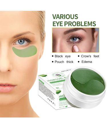 Aloe Vera Eye Patches 30 Pairs Hydrogel Eye Masks for Dark Circles Anti Wrinkle Treatment Under Eye Gel Pads Eye Mask for Puffy Eyes Skincare Hydrating Green - Buy Online on SooperMarket.com