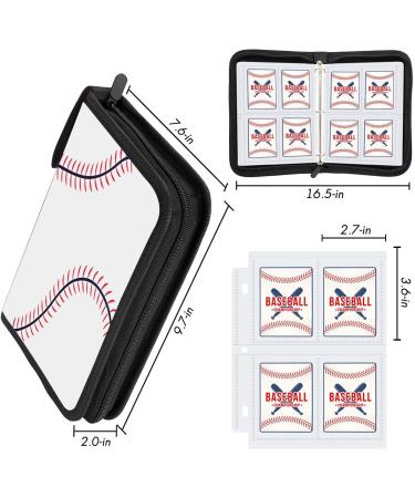 POKONBOY 4-Pocket Baseball Card Binder Sleeves for Trading Cards - Holds Up to 400 Cards - Buy Online on SooperMarket.com