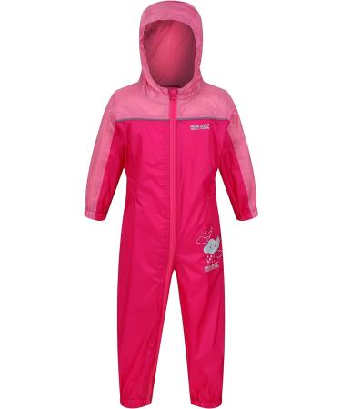 Regatta Kids Puddle Iv All-in-One Suit 18-24 Months Cabaret/Auro - Unisex Waterproof Rain Suit - Buy Online on SooperMarket.com