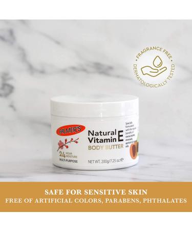 Palmer's Natural Vitamin E Body Butter 7.25 oz - Nourishing Moisturizer for Soft Skin - Buy Online on SooperMarket.com