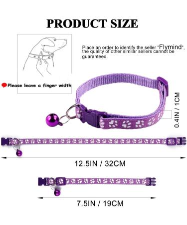 Flymind Puppy Collars 19Pcs Whelping ID Collars with Bell - Adjustable Soft Nylon Litter Collars for Newborn Pets - Non-Breakaway - Buy Online on SooperMarket.com