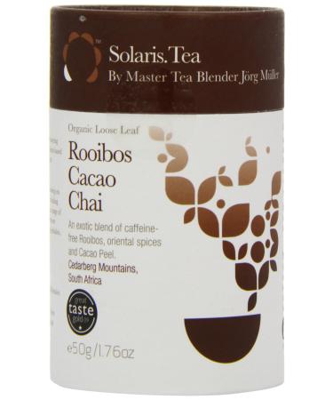 Solaris Tea Organic Loose Whole Leaf Rooibos Cacao Chai 50 g Chocolate 50 g (Pack of 1)