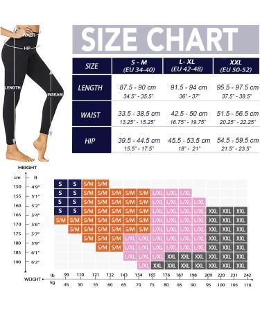 Actinput High Waist Leggings for Women - Opaque Black Sports Yoga Pants | Long Elastic Running & Training Trousers (L-XL) - Buy Online on SooperMarket.com