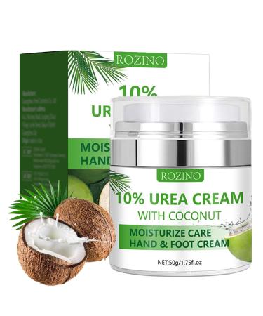 Coconut With 10% Urea Foot Cream Foot Cream For Cracked Heels And Dry Skin Cracked Heel Repair Cream With Coconut Urea Cream For Hydrating Skin Smooth Soften Hand & Foot Moisturiser