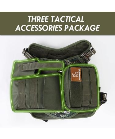 Pattepoint Hip Pocket Utility Bag for Dogs | Receptive Patches Westernware Accessories & Tactical Harness Set - Green - Buy Online on SooperMarket.com