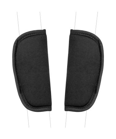 HAOSEA Baby Stroller Car Seat Strap Covers 2 Piece Universal Soft Seat Belt Cushion for Newborns Infants and Kids (Black)