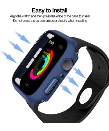 2 Pack Hard PC Case with Tempered Glass Protector for Apple Watch Series 3/2/1 42mm - Buy Online on SooperMarket.com