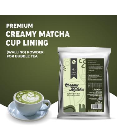 Wild Monk Creamy Matcha Cup Lining (1kg) 67 Servings Premium Cup Lining Powder Form Add Flavor to Bubble Tea & Desserts - Buy Online on SooperMarket.com