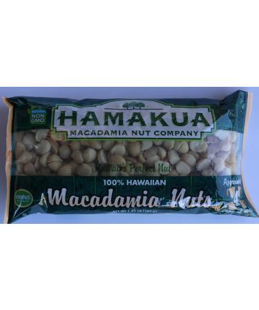 Hamakua Macadamia Nuts - No Salt Baking Macadamias (1.25 lb) - Natural Eco-Friendly Large Hawaiian Grown Dry Roasted Half and Whole Macadamias 1.25 Pound (Pack of 1)