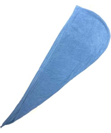 Set of 4 Blue Hair Drying Turbans | Soft Hair Towels for Quick Drying | Ladies Headscarf & Turban Cap - Buy Online on SooperMarket.com