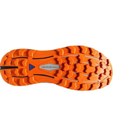 Brooks Cascadia 16 Men's Trail Running Shoe - Oyster Mushroom/Alloy/Orange - Size 12 - Buy Online on SooperMarket.com