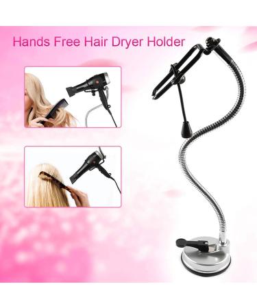 KUIKUI Hands-Free Hair Dryer Wall Holder with 360 Degree Rotation and Strong Suction Cup - Buy Online on SooperMarket.com