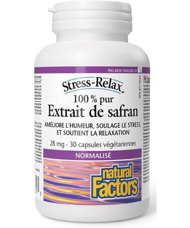 Saffron Extract 28mg Stress Relax 30 Vcaps - Buy Online on SooperMarket.com