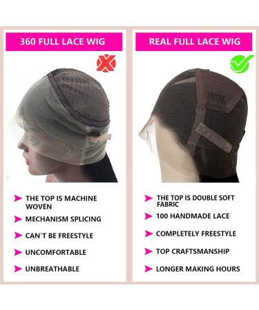 Hermoous 10 Inch Full Lace Human Hair Wig - Straight Brazilian Virgin Remy Hair, 180% Density, Natural Black, Pre Plucked & Handmade - Buy Online on SooperMarket.com