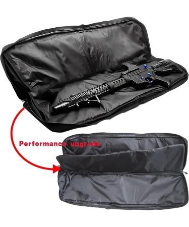 NAWAN Gun Bag Airsoft Backpack Rifle Storage Box 37.4 Inch Black - Tactical Handbag Upgrade - Buy Online on SooperMarket.com