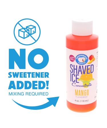 Mango Shaved Ice & Snow Cone Flavor Concentrate - 4 fl oz (Makes 1 Gallon Syrup) - Buy Online on SooperMarket.com
