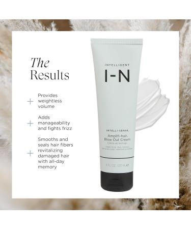 Intelligent Nutrients Amplifi-Hair Blow Out Cream - Vegan Styling & Heat Protection for All Hair Types (4 Oz) - International Shipping Available - Buy Online on SooperMarket.com