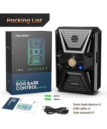 Anti Barking Device 3 Levels Dog Barking Control Devices 33FT Range Auto Ultrasonic Dog Bark Deterrent Stop Dog Barking Trainer Recharge Dog Silencer Bark Box for Puppy Small Medium Large Dogs Black#101 - Buy Online on SooperMarket.com