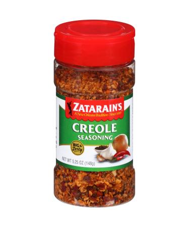 Zatarain's Big & Zesty Creole Seasoning, 5.25 oz (Pack of 6) Creole 5.25 Ounce (Pack of 6)