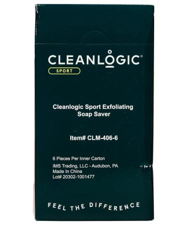 Cleanlogic Sport Exfoliating Soap Saver Certified Organic - Pack of 6 | Shop Now - Buy Online on SooperMarket.com