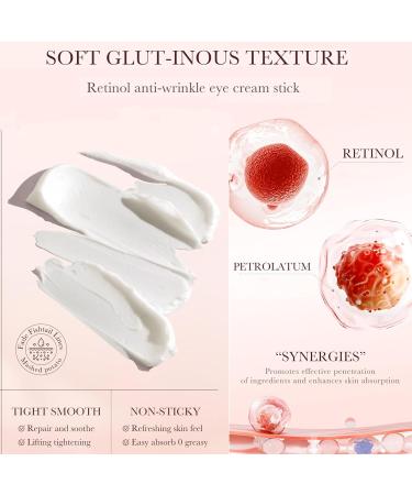 Retinol Eye Cream - Retinol Stick - Eye Cream for Dark Circles and Puffy Eyes - Under Eye Cream Anti Aging - Dark Circle Eye Cream - Eye Balm Reduce Lines Wrinkles Puffiness and Dark Circles - Buy Online on SooperMarket.com
