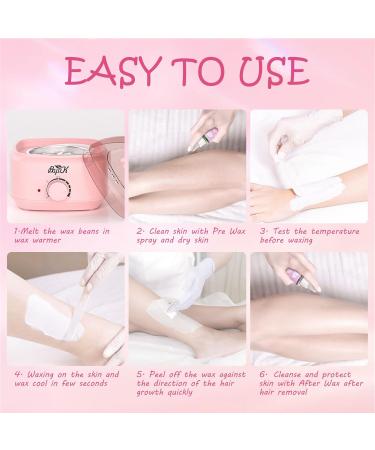 BOYUJK Professional Hard Wax Beads 1kg White - Painless Hair Removal for Body, Face & Legs - Men and Women - Gentle Wax Beads - Buy Online on SooperMarket.com