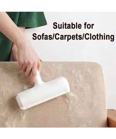 Portable Roller Pet Hair Remover - Reusable Lint Roller for Furniture Couch Carpet Clothing & Bedding - Effective Cat Hair Remover (Blue - Buy Online on SooperMarket.com