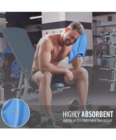 U-pick Cooling Towel(40" x 12") Soft and Breathable Chilly Towel Stay Cooling for Sports Workout Fitness Gym Yoga Pilates Travel Camping & More Gold/Blue/Jade/Dark Grey - Buy Online on SooperMarket.com