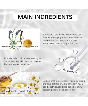 Tongyend Niacinamide Face Serums Niacinamide Serum Pore Minimizer & Brightening Facial Essence With Hyaluronic Acid Moisturiser For Acne Scar Lightening Skin Rehydration Pore Refinement and Soothing - Buy Online on SooperMarket.com