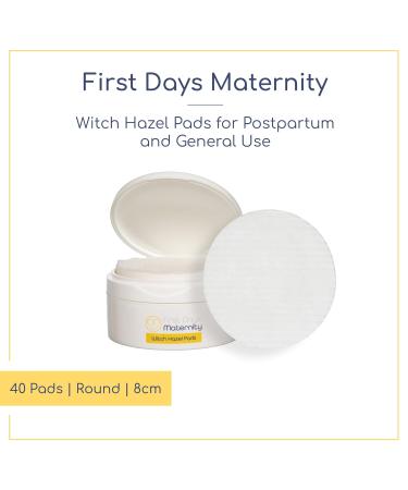 First Day's Motherhood Hamamelis Interludes 40 Round Deposits 8 cm 160 Count | Premium UK Made for Birth & General Use - Buy Online on SooperMarket.com