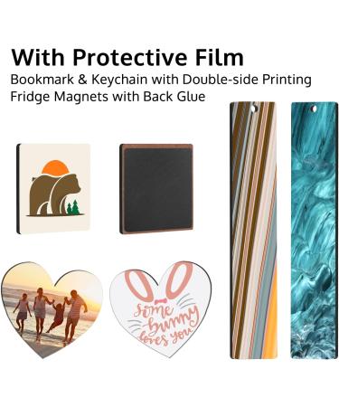 36 Pack Sublimation Blank Set  OFFNOVA Sublimation Blank Key Chains Fridge Magnets Bookmarks for DIY Sublimation Transfer Heat Press Printing 36pack - Buy Online on SooperMarket.com