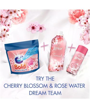 Bold Platinum Pods Laundry Detergent Washing Liquid Pods/Capsules 50 Washes - Cherry Blossom & Rose Water - Extra Stain Removal Even In a Cold Wash Cherry Blossom 50 count (Pack of 1) - Buy Online on SooperMarket.com