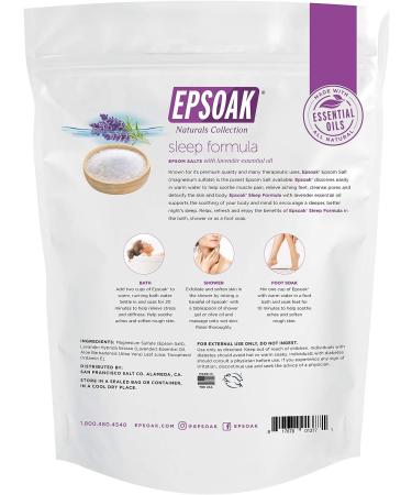 Epsoak Scented Epsom Salt Bundle - Sleep Formula & Muscle Soak 2 lbs - Buy Online on SooperMarket.com