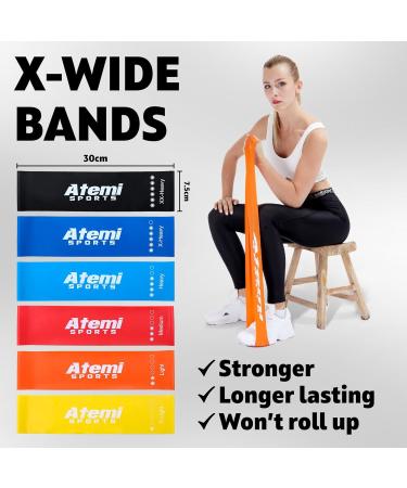 Resistance Bands for Glute Training | Extra Wide Exercise Bands | #1 Yellow (X-Light) Sold Individually | International Shipping Available - Buy Online on SooperMarket.com