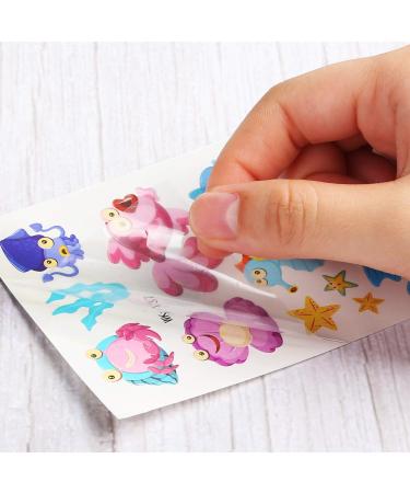 PHOGARY Kids Temporary Tattoos - Sea World Theme (20 Sheets) Marine Life Patterns - Fish, Shark, Turtle, Seahorse, Sea Star, Octopus, Crab - Fake Waterproof Tattoos for Boys and Girls - Buy Online on SooperMarket.com