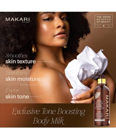MAKARI Exclusive Active Intense Tone Boosting Body Milk 16.8 oz - Brighten, Moisturize, and Soften Skin | Carrot Oil & Citric Acid Formula - Buy Online on SooperMarket.com
